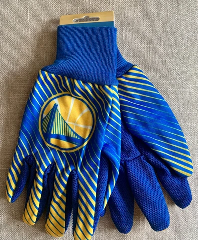 Golden State Warriors NBA Team Utility Gloves w/Grip Work/Winter/Garden Adult OS Cover