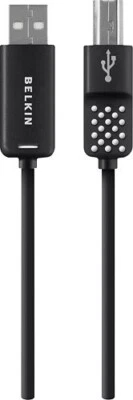 Belkin 11ft USB A to USB B Cable USB 2.0 for Mac book printer Black 3.3m - Image 1 of 3