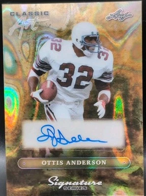 OTTIS ANDERSON 2025 Leaf Signature Series Classic Art AUTO #1/1 Giants Cardinals - Image 1 of 2