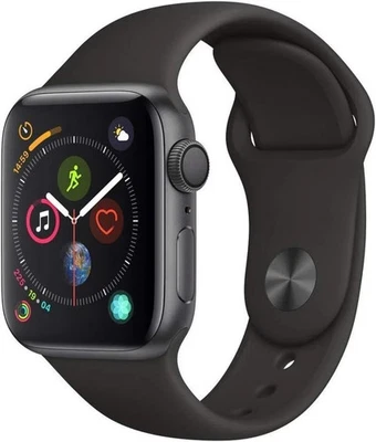 Apple Watch Series 4 A1977 Black 40mm GPS Aluminum Grade C UK 1 Year Warranty - Image 1 of 4