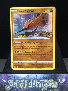 Pokemon Card Galarian Zapdos SWSH124 Evolving Skies Staff Promo Holo Near Mint - Picture 1 of 7