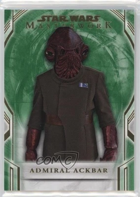 2018 Topps Star Wars Masterwork Green 31/99 Admiral Ackbar #81 i2k - Image 1 of 3