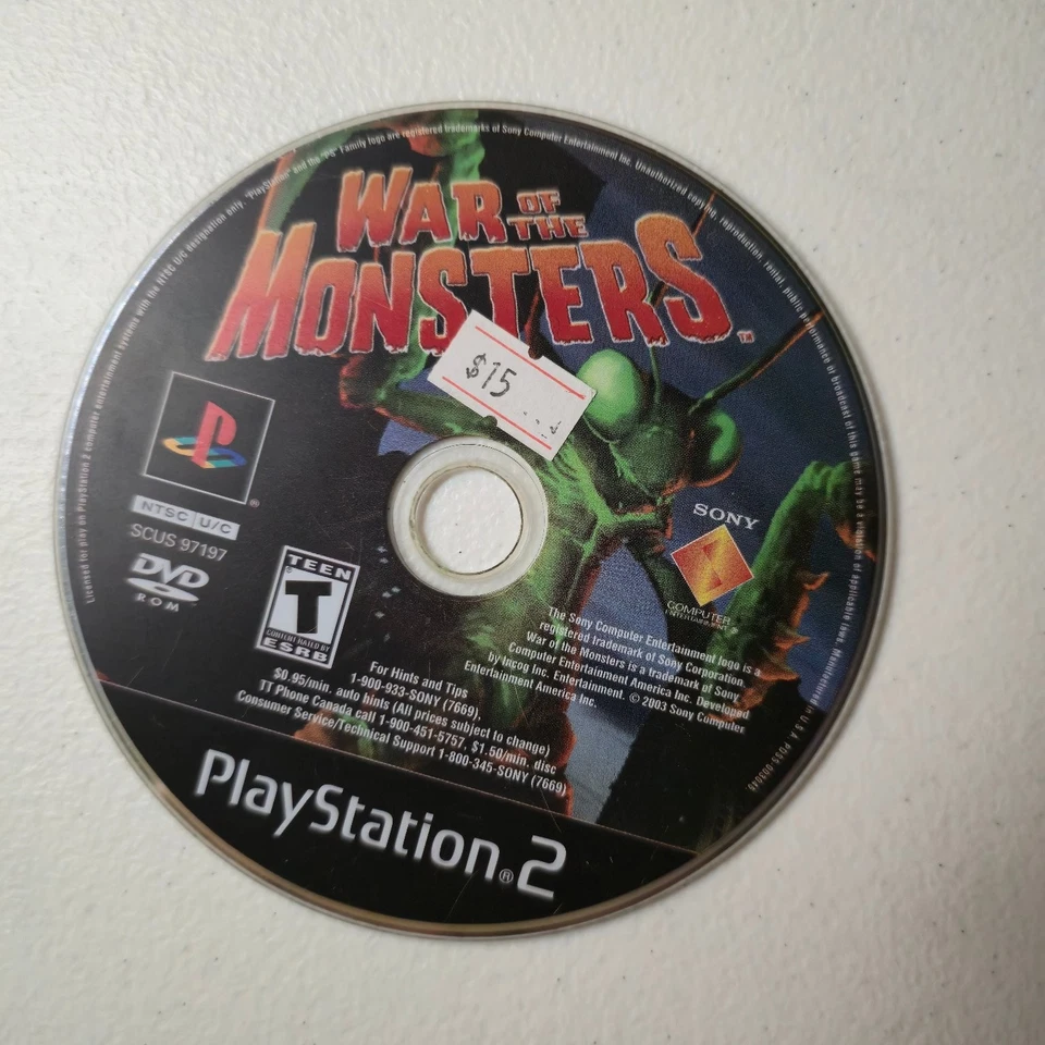 War of the Monsters PlayStation 2 Video Game Teen Rating PS2 - Image 1 of 1