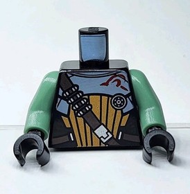 NEW LEGO&reg; Minifigure Torso Part Black Sand Green Arms Embo sw0307 7930