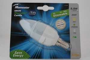 3 x  Memostar Orion LED Kerze/Candle Dimmbar, 5,5W, E14 - Bild 1 von 1