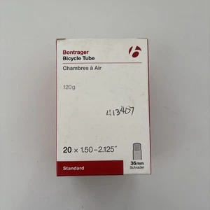 Bontrager Bicycle Tube 120gr 20x1.50-2.125” Standard 36mm Shrader. New, Unused. - Picture 1 of 5