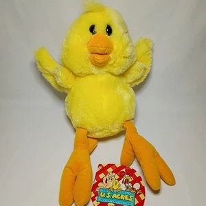 RARE 1987 Dakin Chic Plush U.S. Acres 11" Booker Yellow Chicken Garfield - Picture 1 of 23