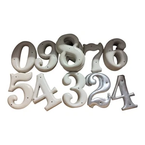 Lotto Numeri Indirizzo Casa Casa Vintage Plastica E Alluminio I - Foto 1 di 3