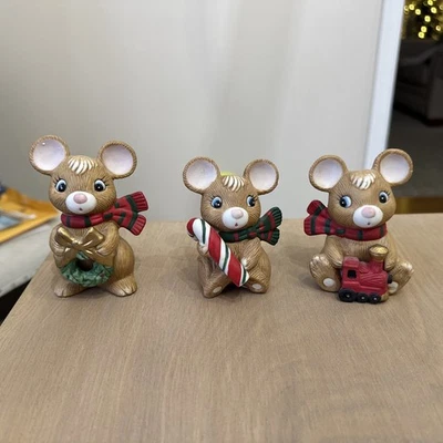 Рождественские мыши для домашнего интерьера 3 шт. - Изображение 1 из 3