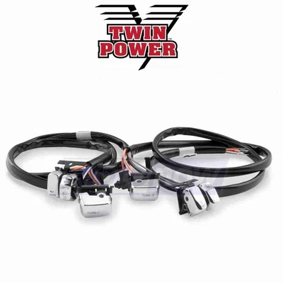 Twin Power Handlebar Switch Kit for 2001-2006 Harley Davidson FLSTFI Fat Boy oj Foto 1 de 4