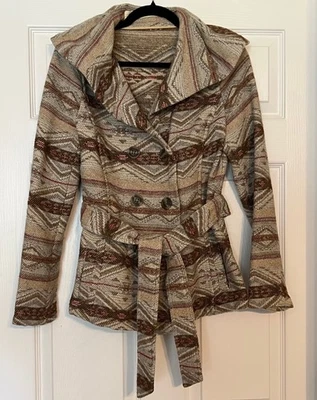 Abrigo Anthropologie Hijas de la Liberación Mujer XSpequeño Lana Azteca Occidental Foto 1 de 4