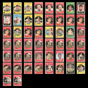 1959 Topps Lot 50 Vintage Baseball Cards Dealer Bulk Set Builder Commons Base VG - Picture 1 of 12