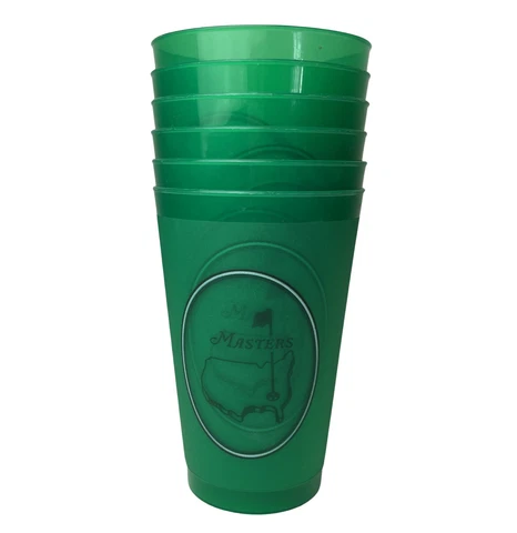 Masters Undated Green Plastic Drinking Cups Set Of 6 Cover