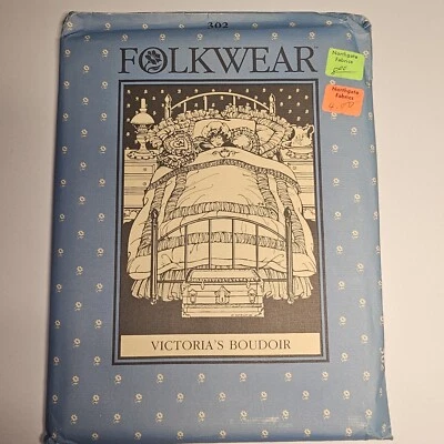 Folkwear Victoria's Boudoir Sewing Pattern 302 VINTAGE '82 Unused-F1  - Image 1 of 4