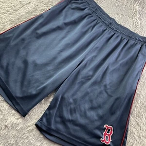 Boston Red Sox Shorts Mens 2XLT Blue Red White Athletic Training MLB Baseball - Picture 1 of 10