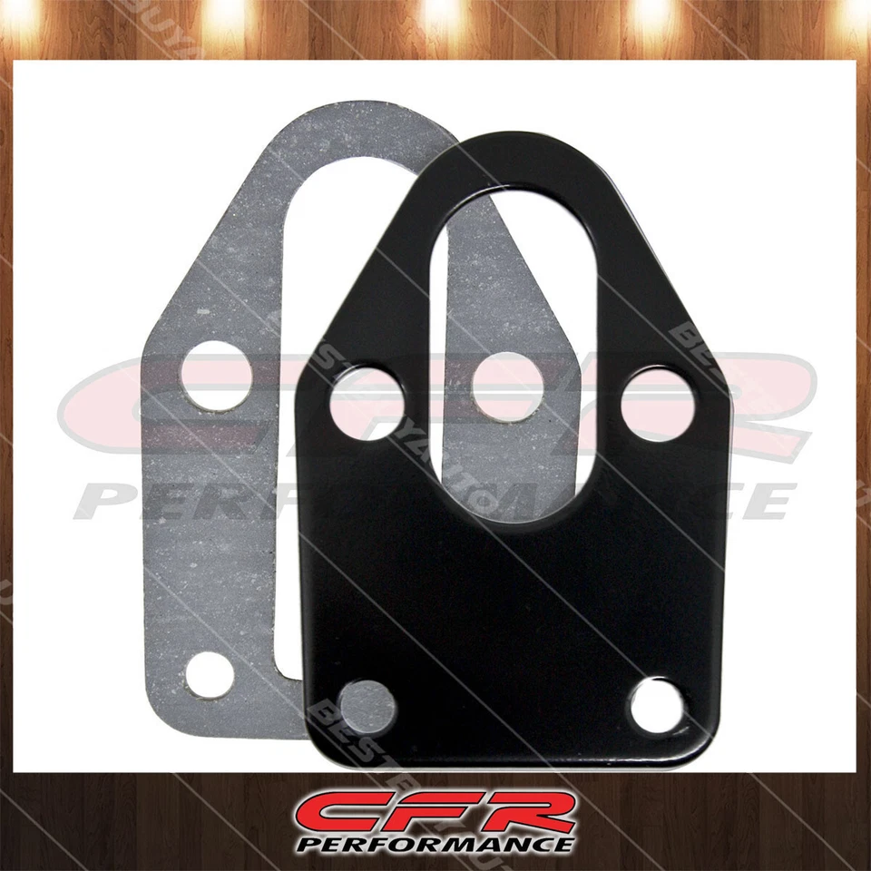 Cobra-Tek Compatível com Aço Chevy SB Bloco Pequeno Placa de Montagem de Bomba de Combustível Preta - Imagem 1 de 1