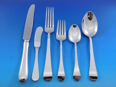 Hannah Hull by Tuttle Sterling Silver Flatware Set for 8 Service 49 pcs Dinner - Изображение 1 из 4