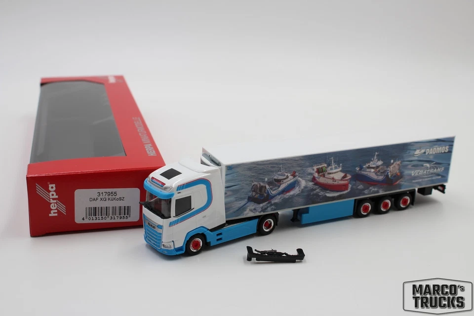 Herpa DAF XG CoolBox semitrailer "Vebatrans" No. 317955 1:87 /HN3277 - Image 1 of 1