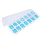 14 Grids Ice Cube Trays Reusable Silicone Ice Mold Fruit Ice Maker Removable Lid
