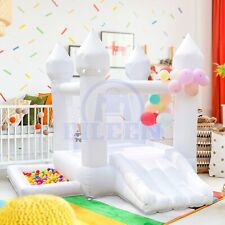 9x9ft mini Oxford Inflatable White Bouncy Castle Bounce House Bouncer For Kids