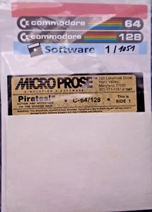 COMMODORE 64/128 -- PIRATES! (MICROPROSE - DISK) - Picture 1 of 2