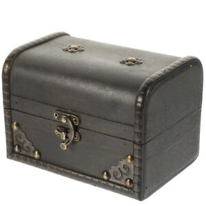  Jewelry Storage Box Sundries Organizer Wood Boxes with Lock Wooden