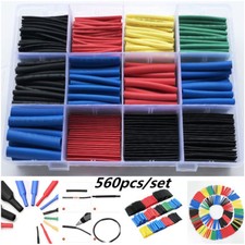 560pcs Heat Shrink Sleeves Tube Assorted Cable Wire Wrap Electric Insulation Kit