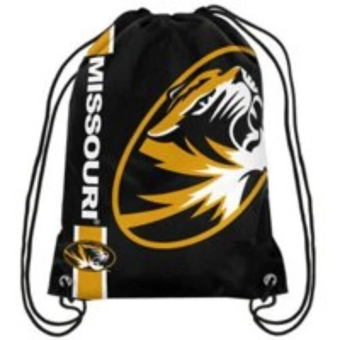 NCAA Missouri Tigers DrawString Backpack Backsack Bag NEW Cover
