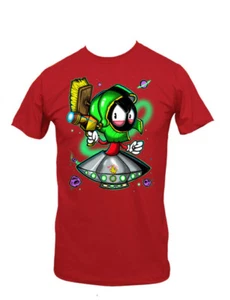 Looney Tunes Marvin The Martian with Ray Gun Red T-Shirt Size SMALL NEW UNWORN - Picture 1 of 1