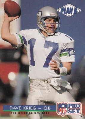 DAVE KRIEG 1992 NFL Pro Set - Image 1 of 2