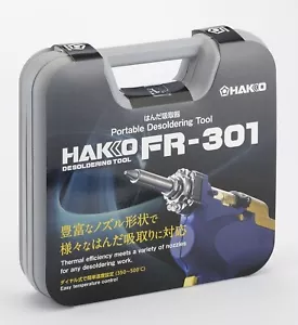 HAKKO FR301-82 DESOLDERING TOOL 2-pole Grounding Plug AC 100V with CASE New - Picture 1 of 4