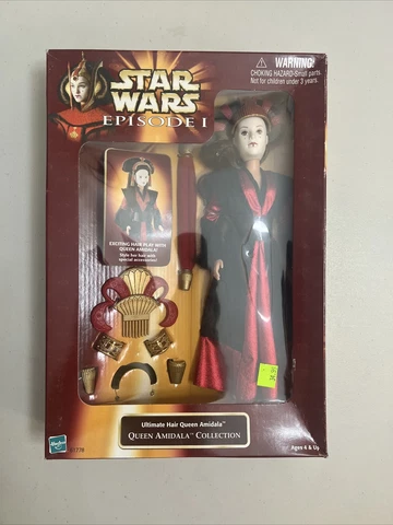 🍕🍕1998 Hasbro Star Wars Episode I 12" Ultimate Hair Queen Amidala Doll🍕🍕 Cover