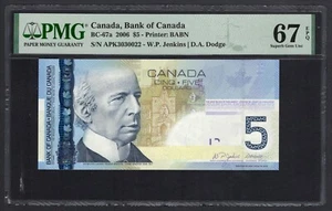 Canada 5 Dollars 2006 BC-67a Uncirculated Grade 67 - Picture 1 of 2