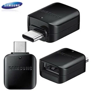 Samsung USB to USB-C Type C OTG Data Transfer Connector Adapter - S9 S8 Plus - Picture 1 of 8