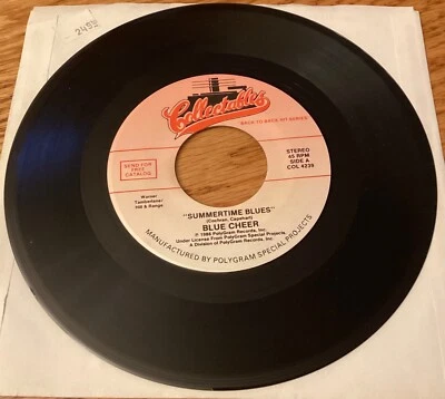Blue Cheer “Summertime Blues” / Five Man Electrical Band “Signs" 7" 45 rpm - Image 1 of 2