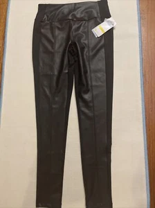 Nordstrom Signature Crop Flare Stretch Leather Pants - Picture 1 of 6