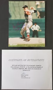 Jim Lonborg Autograph Boston Red Sox MLB 8x10 Photograph - Picture 1 of 7