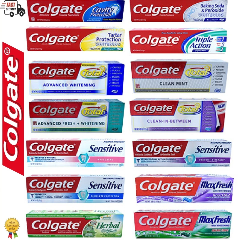 Colgate Total Advanced Max White Fresh Natural Extracts Toothpaste Wide Range - Image 1 of 1
