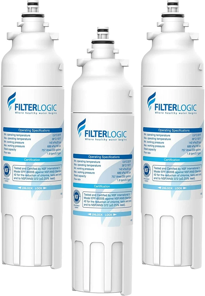 FilterLogic ADQ73613401 Refrigerator Water Filter, Replacement for LG® LT800P® - Image 1 of 4