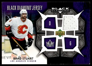 2007 Black Diamond Jersey Brad Stuart Patch Los Angeles Kings #BDJ_BS