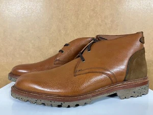 NEW Allen Edmonds Discovery Chukka Leather Cognac Tan Brown Boots sz 10.5 D 3914 - Picture 1 of 12