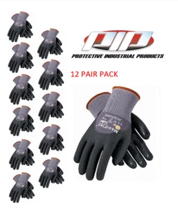 PIP 34-845 MaxiFlex Dotted Palms Micro-Foam Gloves - Sizes SM-XLG - 12 Pair Pack - Picture 1 of 1