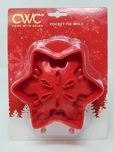Snowflake Mini Hand Pie Mold Turnover Mold and Cookie Cutter 5in Red - Picture 1 of 5