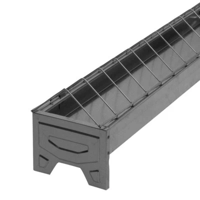 Junghennenfuttertrog 75cm, verzinkt, linear, Futtertrog für Junghennen - Bild 1 von 2