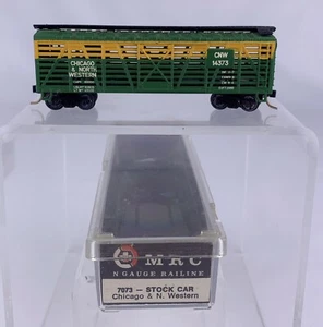 MRC # 7073 Chicago & North Western CNW 14373 Live Stock Car N Scale Case - Picture 1 of 9