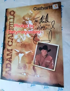 Adam Carrillo PBR firmato a mano 8 x 11 - Foto 1 di 20