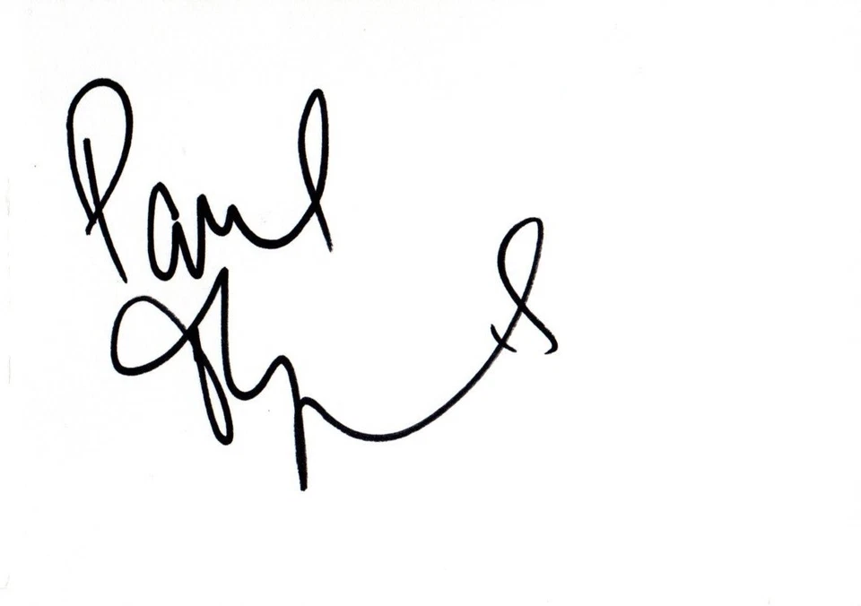 Paul O'Grady Comedian and broadcaster Signed White Card Autographed - Image 1 of 1