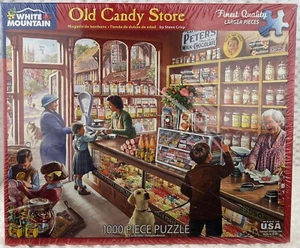 New Sealed White Mountain Nostalgic Old Candy Shop Jigsaw Puzzle 1000 Pieces. - Picture 1 of 12