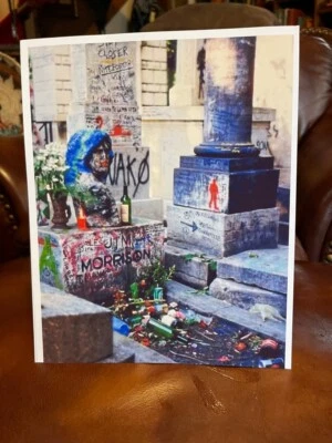 The Doors Jim Morrison Grave Site Pere Lachaise Cemetery, Paris Tabletop Standee - Image 1 of 2