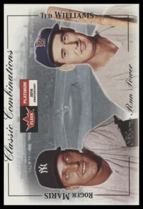 2001 Fleer Platinum #28 CC Roger Maris Ted Williams Classic Combinations #/1000 - Picture 1 of 2